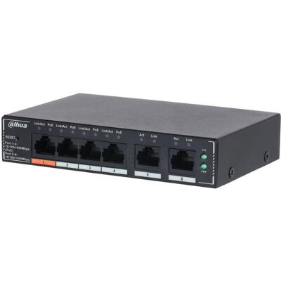Dahua Switch DH-SG4006P Type L2 PoE ports 4 60 Watts SG4006P (2 Ports), Netzwerk Switch, Schwarz Dahua Switch DH-SG4006P Type L2 PoE ports 4 60 Watts SG4006P (2 Ports), Netzwerk Switch, Schwarz