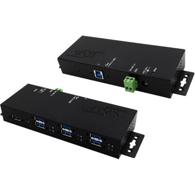 EXSYS USB-Hub EX-1517HMVS (USB-B, 7 Ports), Dockingstation + USB Hub, Schwarz EXSYS USB-Hub EX-1517HMVS (USB-B, 7 Ports), Dockingstation + USB Hub, Schwarz