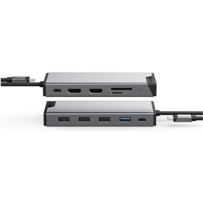 Alogic Dockingstation Universal Triple DV3 (USB-C, 8 Ports), Dockingstation + USB Hub, Silber Alogic Dockingstation Universal Triple DV3 (USB-C, 8 Ports), Dockingstation + USB Hub, Silber