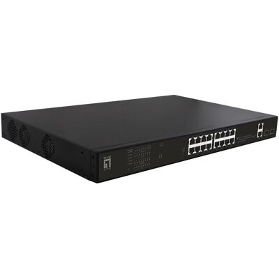 LevelOne Switch 20x GE GEP-2021 16xPo (20 Ports), Netzwerk Switch, Schwarz LevelOne Switch 20x GE GEP-2021 16xPo (20 Ports), Netzwerk Switch, Schwarz
