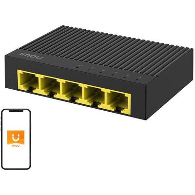 Imou Switch LAN 5-portowy SG105C (5 Ports), Netzwerk Switch, Weiss Imou Switch LAN 5-portowy SG105C (5 Ports), Netzwerk Switch, Weiss
