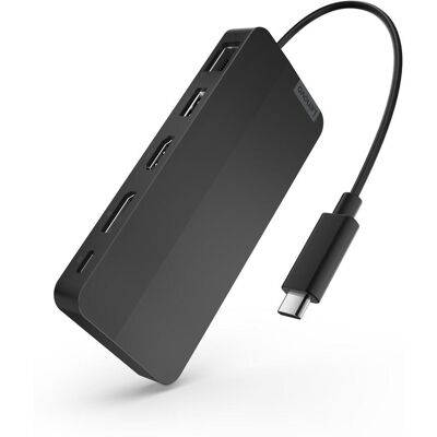 IBM USB-C Dual Display Travel Dock (w/ adapter) (USB-C), Dockingstation + USB Hub, Schwarz IBM USB-C Dual Display Travel Dock (w/ adapter) (USB-C), Dockingstation + USB Hub, Schwarz