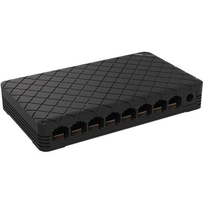 Ruijie SWITCH REYEE RG-ES08G 5-PORT 10/100 MBPS DESKTOP SWITCH (8 Ports), Netzwerk Switch, Schwarz Ruijie SWITCH REYEE RG-ES08G 5-PORT 10/100 MBPS DESKTOP SWITCH (8 Ports), Netzwerk Switch, Schwarz