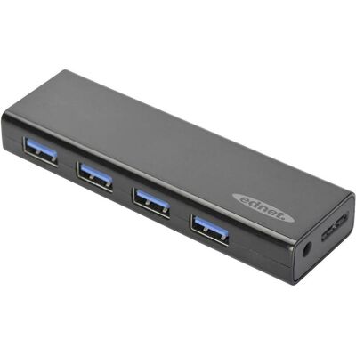ednet USB 3.0 Hub, 4-Port, inkl. Netzteil (USB-A, 4 Ports), Dockingstation + USB Hub, Schwarz ednet USB 3.0 Hub, 4-Port, inkl. Netzteil (USB-A, 4 Ports), Dockingstation + USB Hub, Schwarz