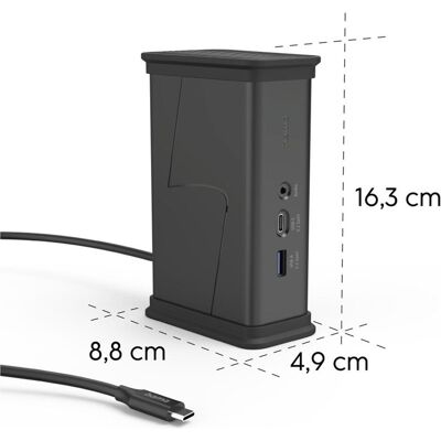 Hama Connect2Office (USB-C, 9 Ports), Dockingstation + USB Hub, Schwarz Hama Connect2Office (USB-C, 9 Ports), Dockingstation + USB Hub, Schwarz