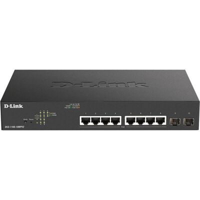 D-Link DGS-1100-10MP V2 (10 Ports), Netzwerk Switch, Schwarz D-Link DGS-1100-10MP V2 (10 Ports), Netzwerk Switch, Schwarz