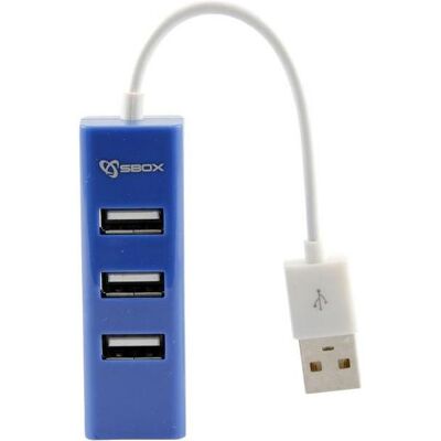 Sbox H-204 USB 4 Ports USB HUB blueberry blue (USB-A, 4 Ports), Dockingstation + USB Hub, Blau Sbox H-204 USB 4 Ports USB HUB blueberry blue (USB-A, 4 Ports), Dockingstation + USB Hub, Blau