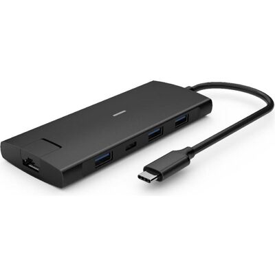 Iiglo 8-i-1 Slim MultiPort Docking (sort) (USB-C, 8 Ports), Dockingstation + USB Hub, Schwarz Iiglo 8-i-1 Slim MultiPort Docking (sort) (USB-C, 8 Ports), Dockingstation + USB Hub, Schwarz