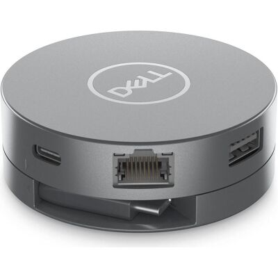 Dell 6-In-1 Usb-C Multiport (USB-C, 6 Ports), Dockingstation + USB Hub, Grau Dell 6-In-1 Usb-C Multiport (USB-C, 6 Ports), Dockingstation + USB Hub, Grau