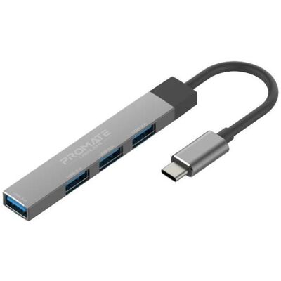 ProMate LiteHub-4i 4 in 1 USB-C Hub (USB-A, USB-C, 4 Ports), Dockingstation + USB Hub, Silber ProMate LiteHub-4i 4 in 1 USB-C Hub (USB-A, USB-C, 4 Ports), Dockingstation + USB Hub, Silber
