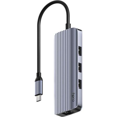 Cudy UH606 USB-C Hub - 4K HDMI, 6-in-1, 100W PD Cudy UH606 USB-C Hub - 4K HDMI, 6-in-1, 100W PD