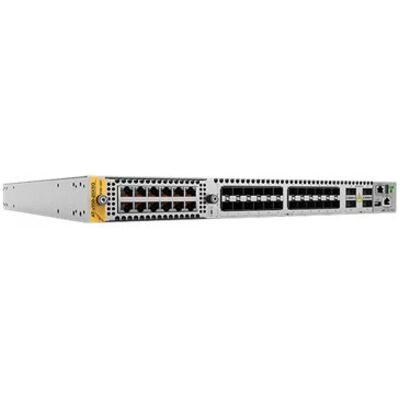 Telesis ALLIED Advanced Layer 3 switch with SFP+ slot x 24- QSFP/QSFP28 slots x 4- Expansion slot x 1- Dual (24 Ports), Netzwerk Switch, Grau Telesis ALLIED Advanced Layer 3 switch with SFP+ slot x 24- QSFP/QSFP28 slots x 4- Expansion slot x 1- Dual (24 Ports), Netzwerk Switch, Grau
