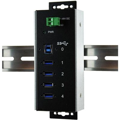 EXSYS EX-1185HMVS-WT, 4x USB 3.1 (Gen1) (USB-B, 4 Ports), Dockingstation + USB Hub, Schwarz EXSYS EX-1185HMVS-WT, 4x USB 3.1 (Gen1) (USB-B, 4 Ports), Dockingstation + USB Hub, Schwarz