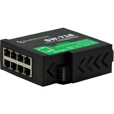Brainboxes SW-718 (8 Ports), Netzwerk Switch, Schwarz Brainboxes SW-718 (8 Ports), Netzwerk Switch, Schwarz