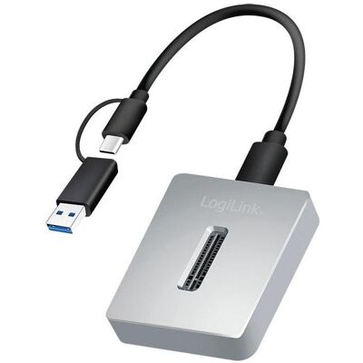 LogiLink Prüfen (USB-C, 1 Port), Dockingstation + USB Hub, Silber LogiLink Prüfen (USB-C, 1 Port), Dockingstation + USB Hub, Silber