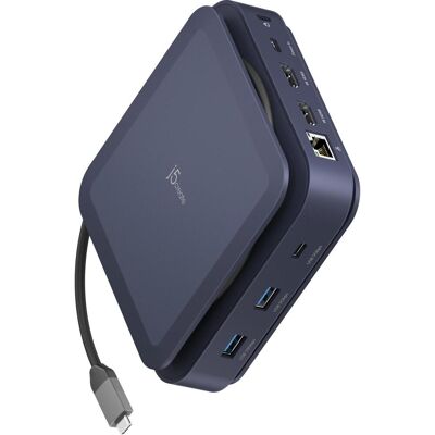 j5Create JCD3196-N, Kabelgebunden, USB 3.2 Gen 2 (3.1 Gen 2) Type-C, 140 W, 1000 Mbit/s, Blau, Dark (USB-C), Dockingstation + USB Hub, Blau j5Create JCD3196-N, Kabelgebunden, USB 3.2 Gen 2 (3.1 Gen 2) Type-C, 140 W, 1000 Mbit/s, Blau, Dark (USB-C), Dockingstation + USB Hub, Blau