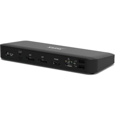 Port Designs Docking Type C Office 3 X 4k - (USB-C, 12 Ports), Dockingstation + USB Hub, Schwarz Port Designs Docking Type C Office 3 X 4k - (USB-C, 12 Ports), Dockingstation + USB Hub, Schwarz