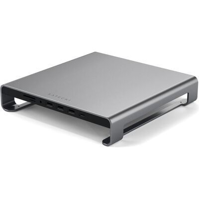 Satechi Stand Hub (USB-C, 5 Ports), Dockingstation + USB Hub, Grau Satechi Stand Hub (USB-C, 5 Ports), Dockingstation + USB Hub, Grau