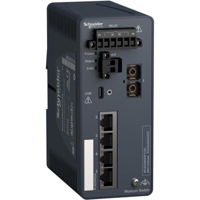 Schneider Electric MCSESM053F1CS0 (5 Ports), Netzwerk Switch Schneider Electric MCSESM053F1CS0 (5 Ports), Netzwerk Switch