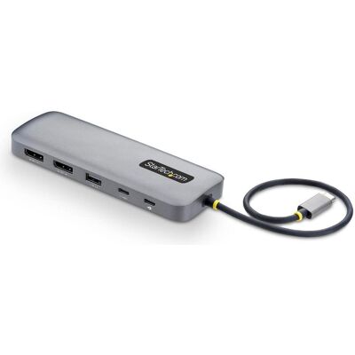 StarTech 189b-Usbc-Multiport USB-C To Dual-Dp Multiport Hub Nms (USB-C), Dockingstation + USB Hub, Grau StarTech 189b-Usbc-Multiport USB-C To Dual-Dp Multiport Hub Nms (USB-C), Dockingstation + USB Hub, Grau