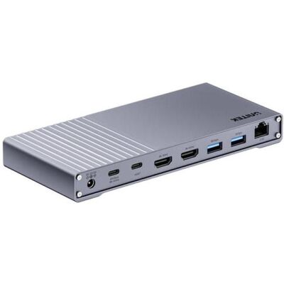 Unitek Stacja/replikator USB4 (D1117AGY01-EU) (1 Port), Dockingstation + USB Hub, Grau Unitek Stacja/replikator USB4 (D1117AGY01-EU) (1 Port), Dockingstation + USB Hub, Grau