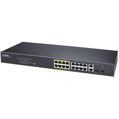 Vivotek AW-FGT-180F-250 Switch unman. 18-Port, PoE (18 Ports), Netzwerk Switch, Schwarz Vivotek AW-FGT-180F-250 Switch unman. 18-Port, PoE (18 Ports), Netzwerk Switch, Schwarz