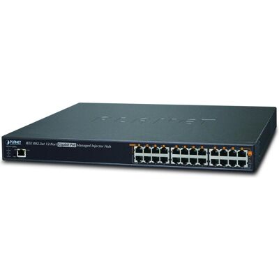 Planet Injector Hub 12-Port GB 802.3at POE+ (802.3af (PoE), 802.3at (PoE+), 15.40 W), PoE Injector Planet Injector Hub 12-Port GB 802.3at POE+ (802.3af (PoE), 802.3at (PoE+), 15.40 W), PoE Injector