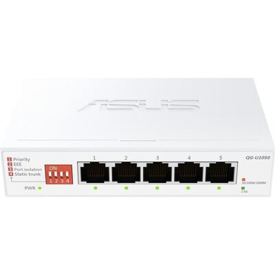 Asus QG-U1050 (5 Ports), Netzwerk Switch, Weiss Asus QG-U1050 (5 Ports), Netzwerk Switch, Weiss