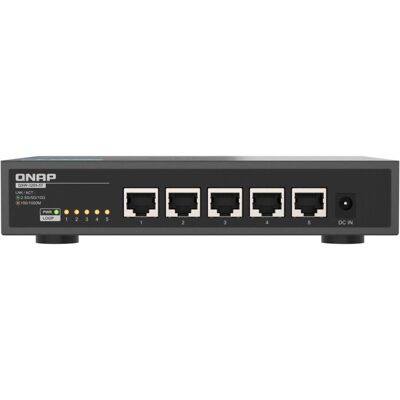 QNAP QSW-3205-5T (5 Ports), Netzwerk Switch, Schwarz QNAP QSW-3205-5T (5 Ports), Netzwerk Switch, Schwarz