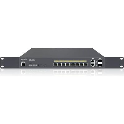 EnGenius ECS1112FP 8 port smart Cloud POE 802.3af/at (10 Ports), Netzwerk Switch, Schwarz EnGenius ECS1112FP 8 port smart Cloud POE 802.3af/at (10 Ports), Netzwerk Switch, Schwarz