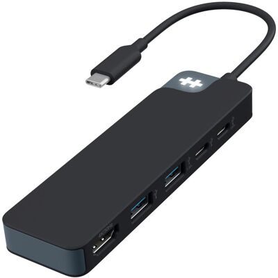 Hyper HyperDrive Flex 5 Port USB-C (USB-C, 5 Ports), Dockingstation + USB Hub, Schwarz Hyper HyperDrive Flex 5 Port USB-C (USB-C, 5 Ports), Dockingstation + USB Hub, Schwarz