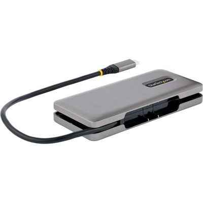 StarTech com 4-Port USB-C Hub, 4x USB-C Ports, USB 3.1 10Gbps - Portable USB C Hub with 100W Power D (USB-A, 4 Ports), Dockingstation + USB Hub, Grau StarTech com 4-Port USB-C Hub, 4x USB-C Ports, USB 3.1 10Gbps - Portable USB C Hub with 100W Power D (USB-A, 4 Ports), Dockingstation + USB Hub, Grau