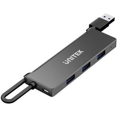 Unitek HUB USB-A 4X USB-A 5 GBPS CZARNY (USB-A, 4 Ports), Dockingstation + USB Hub, Schwarz Unitek HUB USB-A 4X USB-A 5 GBPS CZARNY (USB-A, 4 Ports), Dockingstation + USB Hub, Schwarz