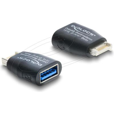 Delock Adapter USB 5 Gbps Typ-E Key B Stecker zu USB 5 Gbps, Dockingstation + USB Hub, Schwarz Delock Adapter USB 5 Gbps Typ-E Key B Stecker zu USB 5 Gbps, Dockingstation + USB Hub, Schwarz
