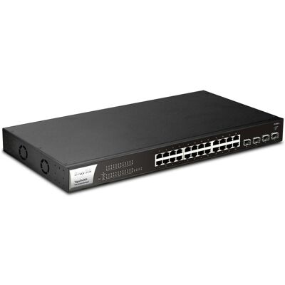 Draytek SFP+ Switch P1281x 28 Port (28 Ports), Netzwerk Switch, Schwarz Draytek SFP+ Switch P1281x 28 Port (28 Ports), Netzwerk Switch, Schwarz