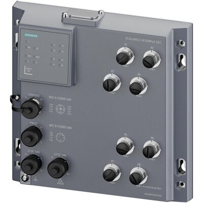 Siemens SCALANCE XP208PoE EEC (V2) (8 Ports), Netzwerk Switch, Schwarz Siemens SCALANCE XP208PoE EEC (V2) (8 Ports), Netzwerk Switch, Schwarz