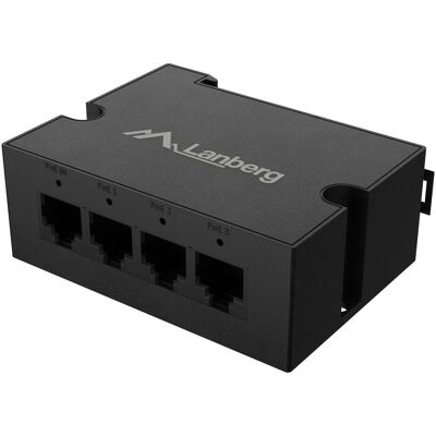 Lanberg switch DIN-GE4-BT-90W 1xIn 3xOut 1Gb POE extender gigabit ethernet DIN rail (4 Ports), Netzwerk Switch, Schwarz Lanberg switch DIN-GE4-BT-90W 1xIn 3xOut 1Gb POE extender gigabit ethernet DIN rail (4 Ports), Netzwerk Switch, Schwarz