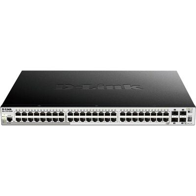 D-Link DGS-1510-52XMP 52-Port PoE+ Smart Managed Gigabit Stack Switch 4x10G (52 Ports), Netzwerk Switch, Schwarz D-Link DGS-1510-52XMP 52-Port PoE+ Smart Managed Gigabit Stack Switch 4x10G (52 Ports), Netzwerk Switch, Schwarz