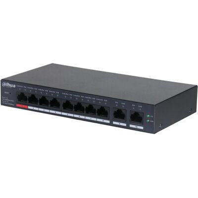 Dahua Switch CS4010-8ET-110 Type L2 Desktop/pedestal PoE ports 8 DH-CS4010-8ET-110 (8 Ports), Netzwerk Switch, Schwarz Dahua Switch CS4010-8ET-110 Type L2 Desktop/pedestal PoE ports 8 DH-CS4010-8ET-110 (8 Ports), Netzwerk Switch, Schwarz