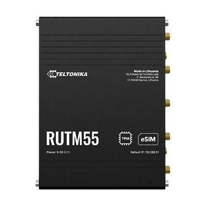 Teltonika RUTM55 5G Industrie-Router für Legacy-Integration, Router, Schwarz Teltonika RUTM55 5G Industrie-Router für Legacy-Integration, Router, Schwarz