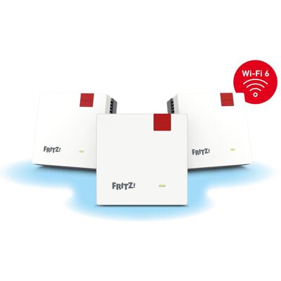 FRITZ! Mesh Set 1600 3-pack International, Router, Weiss FRITZ! Mesh Set 1600 3-pack International, Router, Weiss