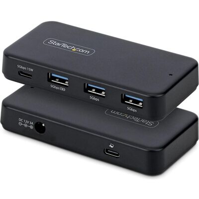 StarTech USB-C & USB-A Hub (USB-C, 4 Ports), Dockingstation + USB Hub, Schwarz StarTech USB-C & USB-A Hub (USB-C, 4 Ports), Dockingstation + USB Hub, Schwarz