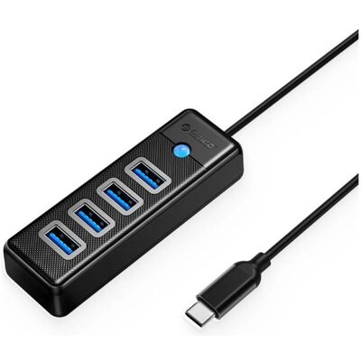 Orico HUB USB Hub USB PW4U-C3 4-portowy USB-A 3.0 1m - czarny (USB-C, 4 Ports), Dockingstation + USB Hub, Schwarz Orico HUB USB Hub USB PW4U-C3 4-portowy USB-A 3.0 1m - czarny (USB-C, 4 Ports), Dockingstation + USB Hub, Schwarz