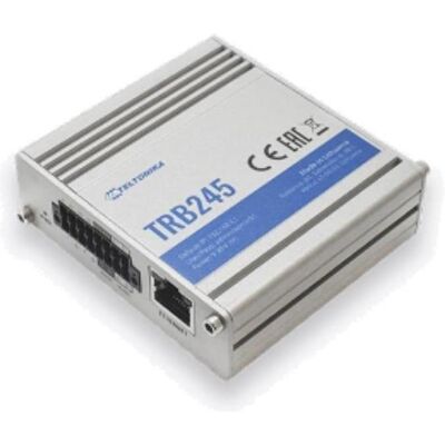 Teltonika TRB245100100 - ALL-IN-ONE Industrielles M2M LTE Cat 4 Gateway, Nordamerika-Version, Router, Schwarz Teltonika TRB245100100 - ALL-IN-ONE Industrielles M2M LTE Cat 4 Gateway, Nordamerika-Version, Router, Schwarz