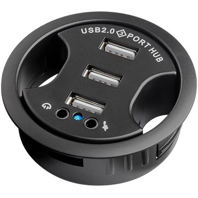 MicroConnect USB 2.0 Hub (USB-A, 5 Ports), Dockingstation + USB Hub, Schwarz MicroConnect USB 2.0 Hub (USB-A, 5 Ports), Dockingstation + USB Hub, Schwarz