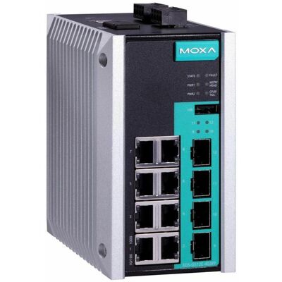 Moxa Industrial Managed Redundant E, Netzwerk Switch, Schwarz Moxa Industrial Managed Redundant E, Netzwerk Switch, Schwarz