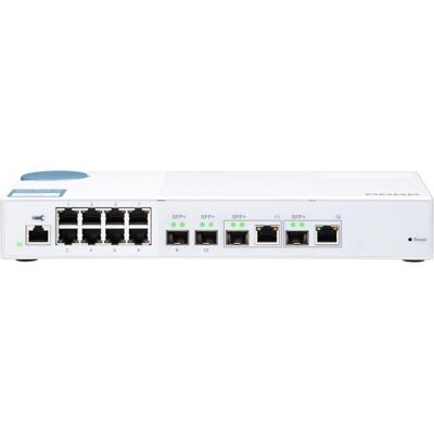 QNAP QSW-M408-2C (12 Ports), Netzwerk Switch, Weiss QNAP QSW-M408-2C (12 Ports), Netzwerk Switch, Weiss