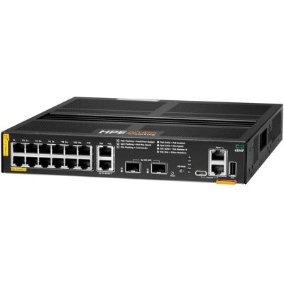 Aruba HPE 6200F 12G Class4 PoE 2G/2SFP+ 139W (EN) (12 Ports), Netzwerk Switch Aruba HPE 6200F 12G Class4 PoE 2G/2SFP+ 139W (EN) (12 Ports), Netzwerk Switch