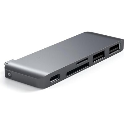 Satechi Combo Hub (USB-C, 5 Ports), Dockingstation + USB Hub, Silber Satechi Combo Hub (USB-C, 5 Ports), Dockingstation + USB Hub, Silber