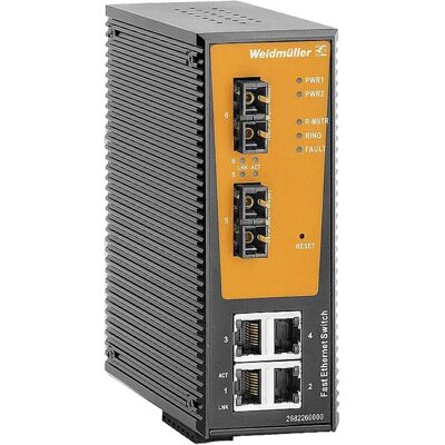 Weidmüller IE-SW-AL06LM-4TX-2SCS - Industrieller Ethernet-Switch Weidmüller IE-SW-AL06LM-4TX-2SCS - Industrieller Ethernet-Switch